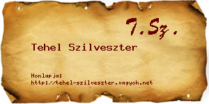 Tehel Szilveszter névjegykártya